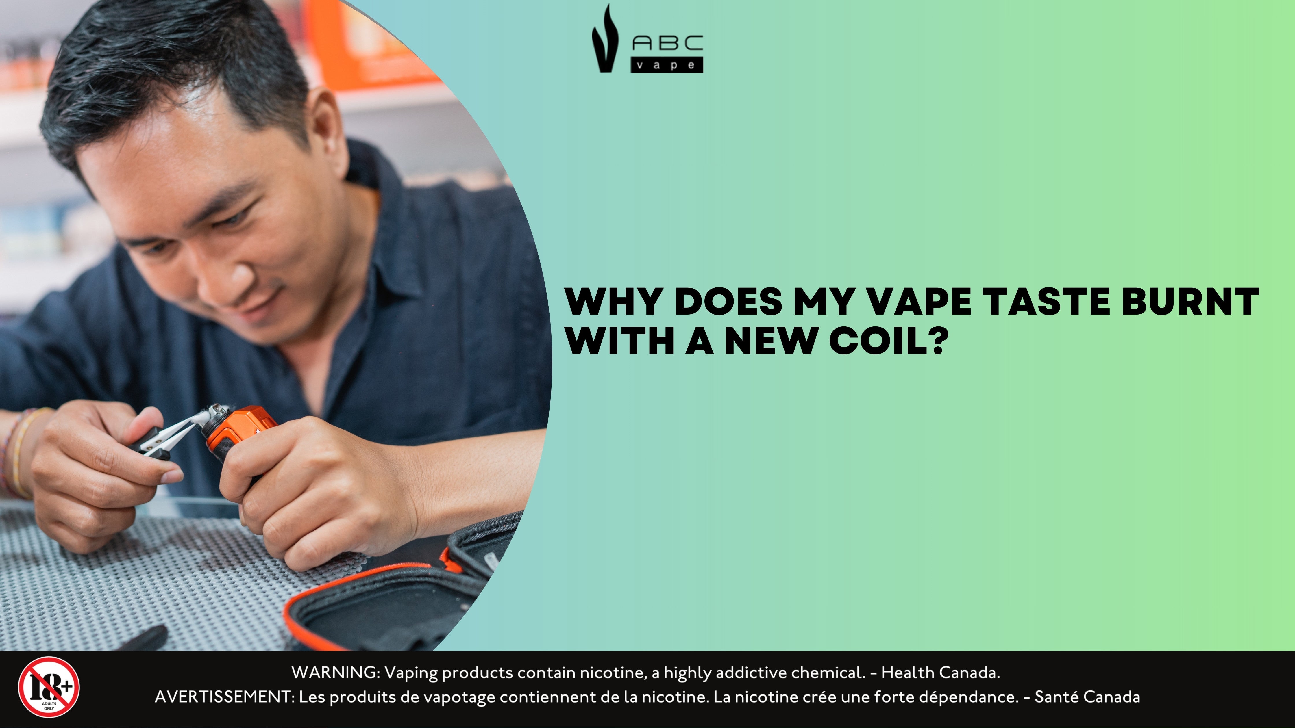 Why does my vape taste burnt with a new coil? A vape coil guide. ABC Vape Why does my vape taste burnt with a new coil? A vape coil guide. ABC Vape