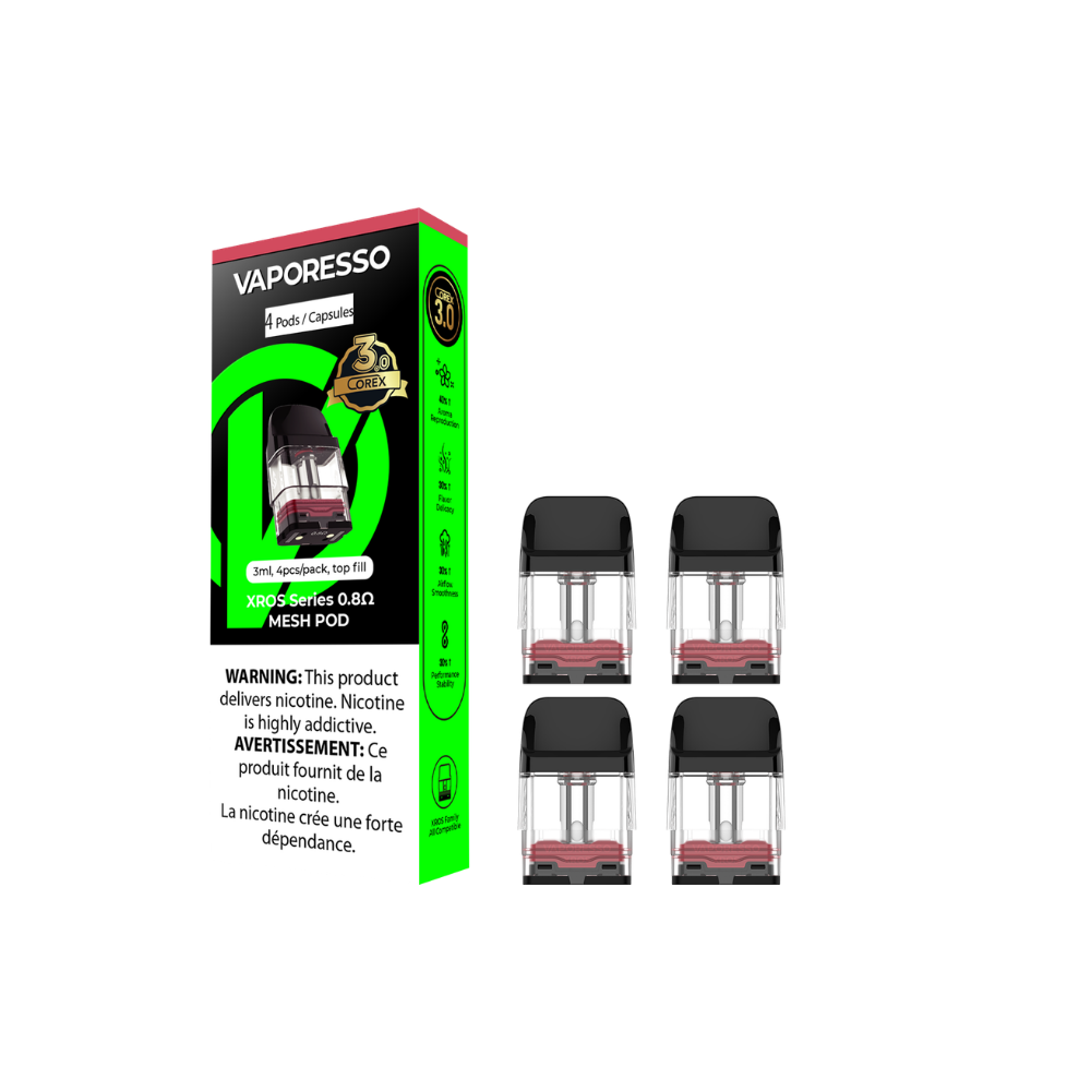 Cartouches de remplacement VAPORESSO XROS COREX 3.0 3ML
