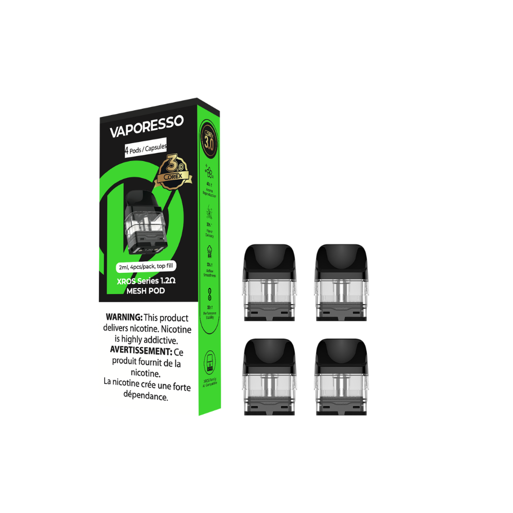 Cartouches de remplacement VAPORESSO XROS COREX 3.0 2ML