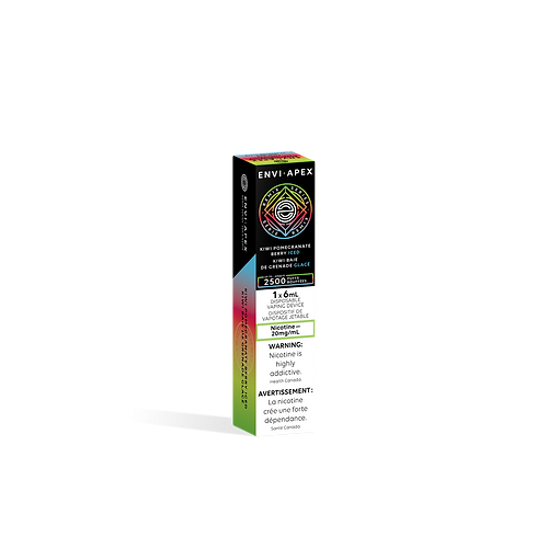 Envi APEX 2500 Puffs Kiwi Pomegranate Berry Iced Disposable Vape 20Mg