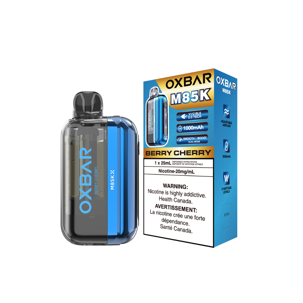 Oxbar M85K 85K Puffs - Berry Cherry Rechargeable Disposable Vape 20Mg