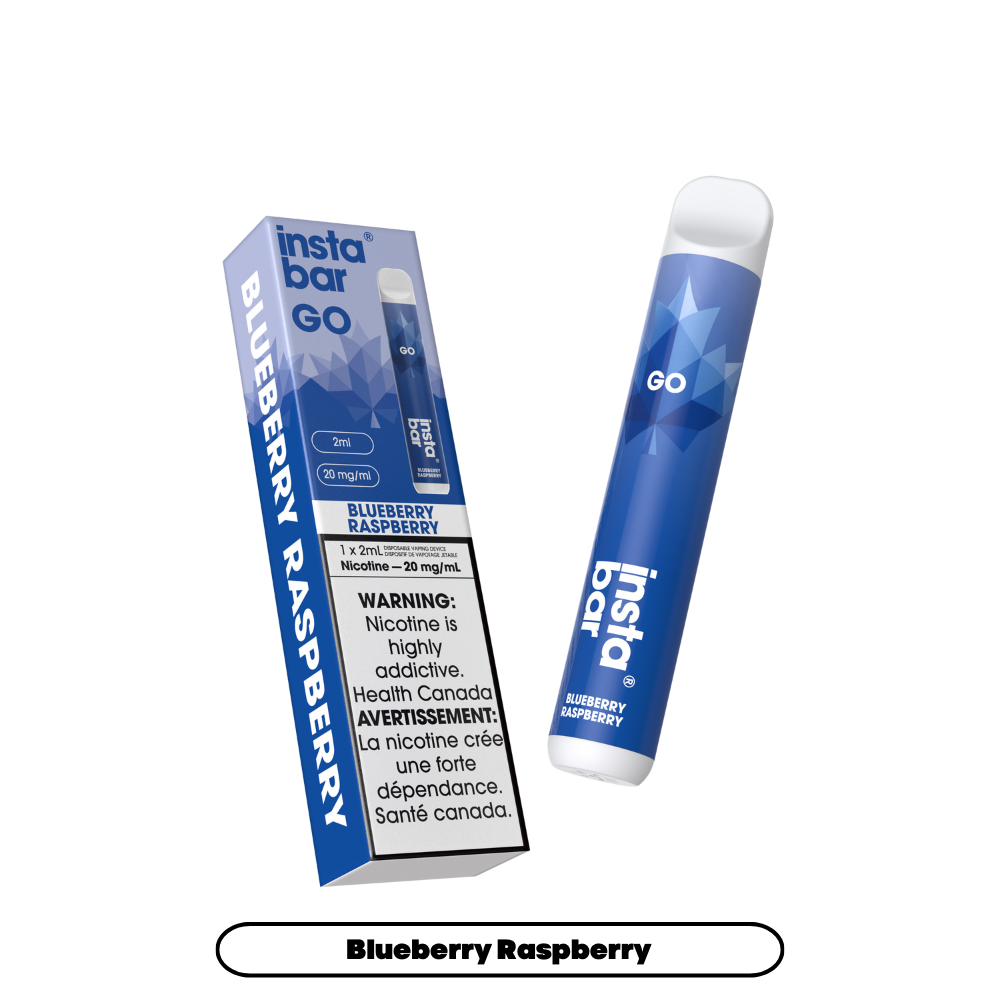 Insta Bar Go 1200 Puffs - Blueberry Raspberry Disposable Vape 20Mg