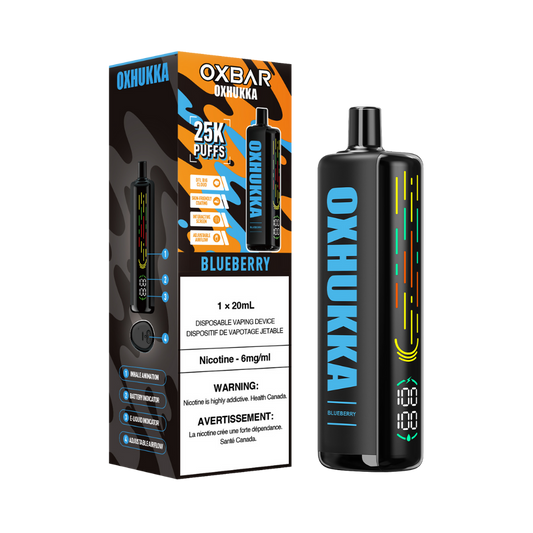 Oxbar Oxhukka 25K Puffs Blueberry Rechargeable Disposable 20ML