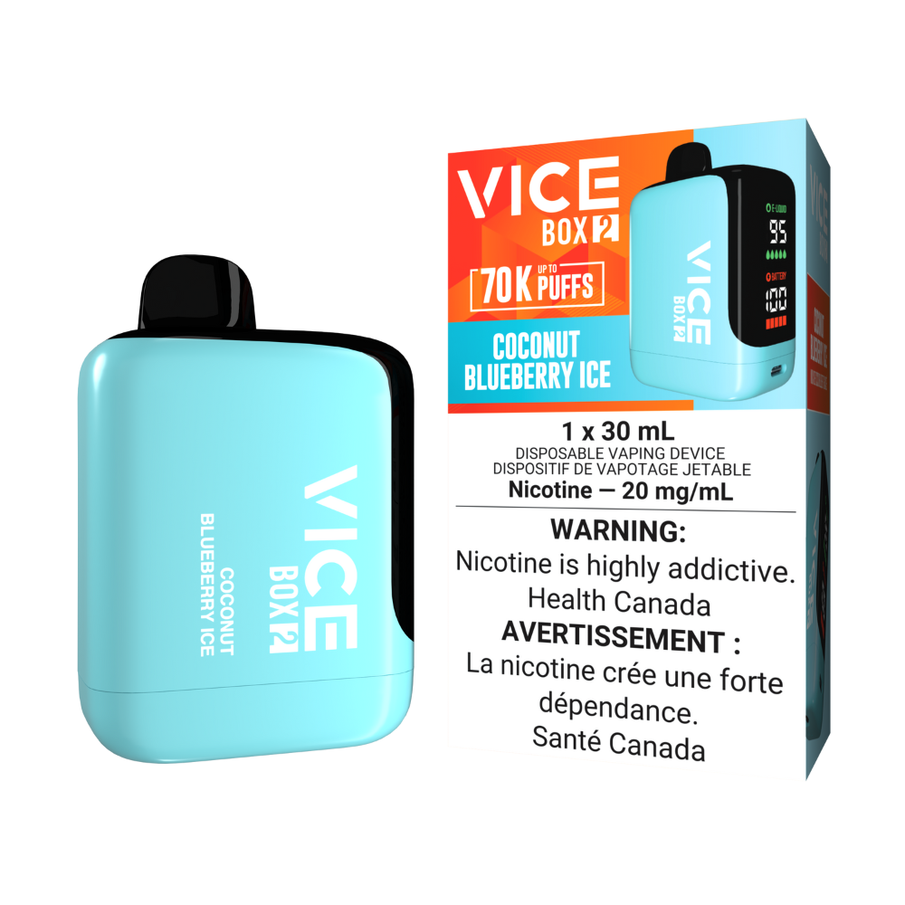Vice Box 2 70k Puffs Coconut Blueberry Ice Rechargeable Disposable Vape 20Mg