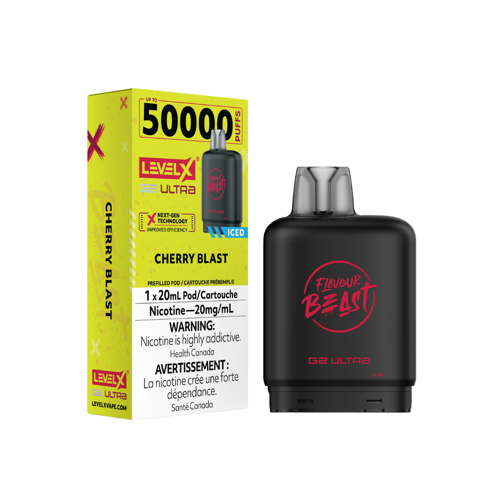 Flavour Beast Level X G2 Ultra 50K (Prefilled Pods) - Cherry Blast Iced