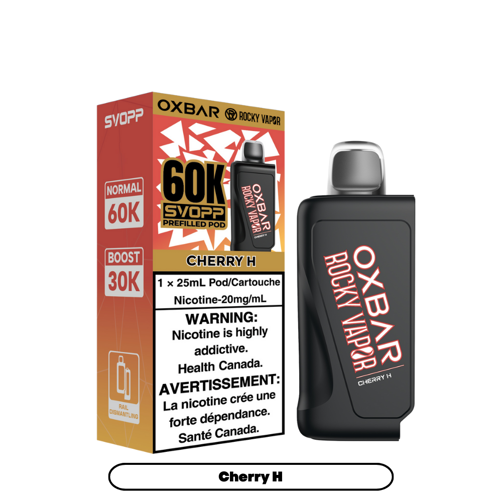 Svopp Oxbar Rocky Vapor 60K Puffs (Prefilled Pods) - Cherry H