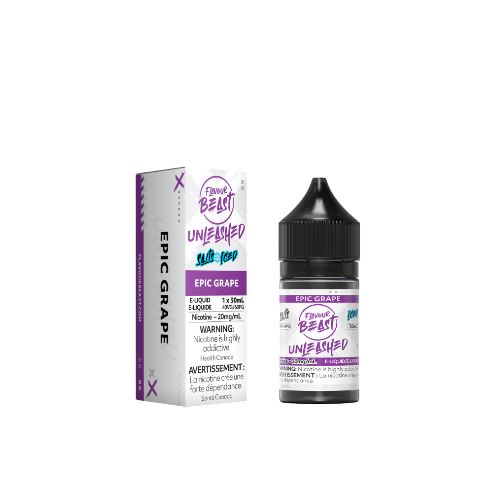Flavour Beast 20mg Salts Iced Unleashed - Epic Grape