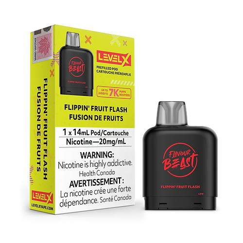 Flavour Beast Level X 7K Puffs (Prefilled Pods) Flippin' Fruit Flash