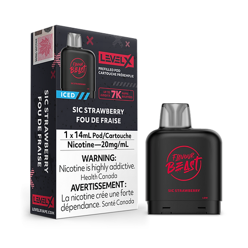Flavor Beast Level X Pods Sic Fraise