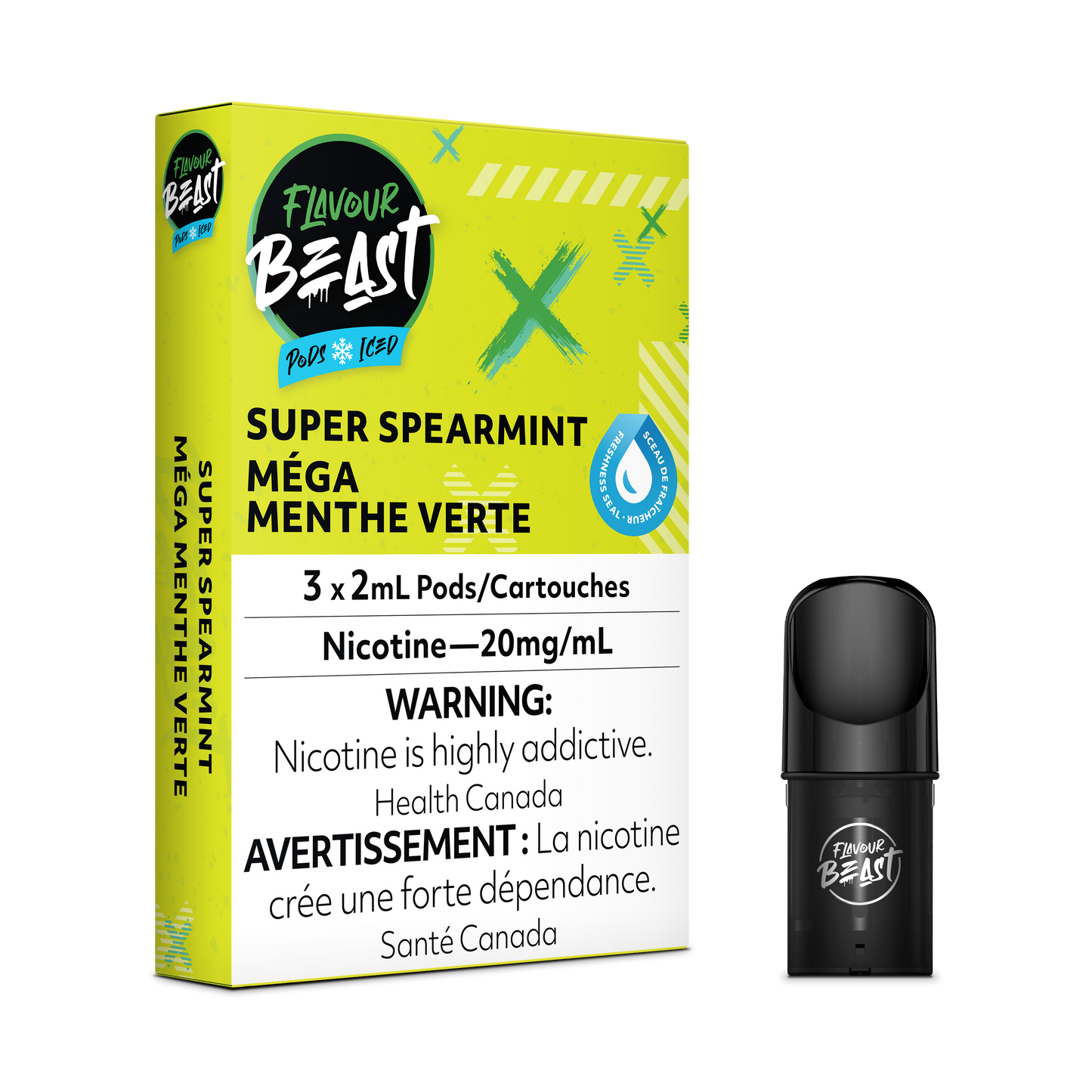 Gousses Flavour Beast Super Menthe Verte