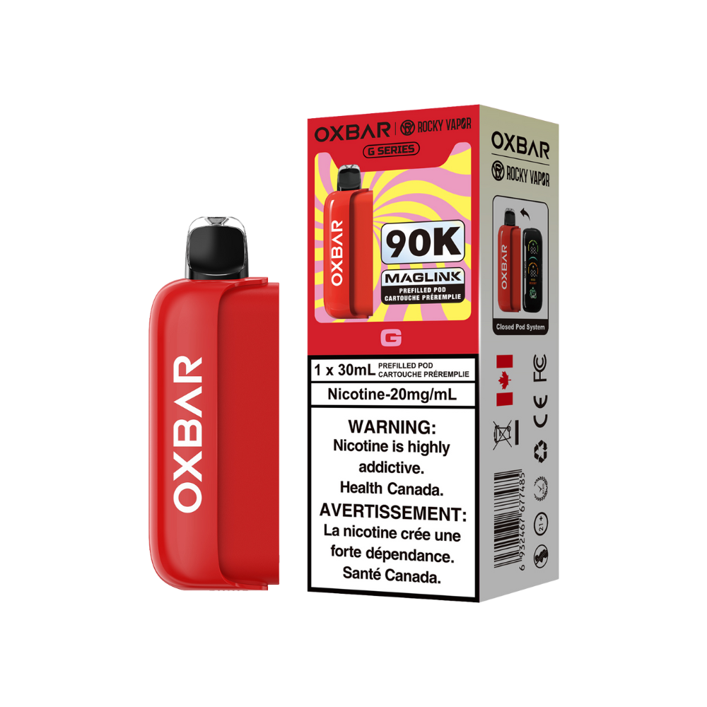 Oxbar Rocky Vapor Maglink Pod 90K Puffs - G Disposable Prefilled Pods 20Mg