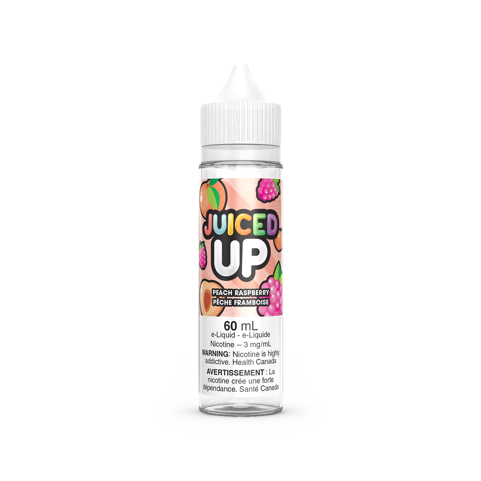 E-liquide Pêche Framboise Juiced Up – 60ml