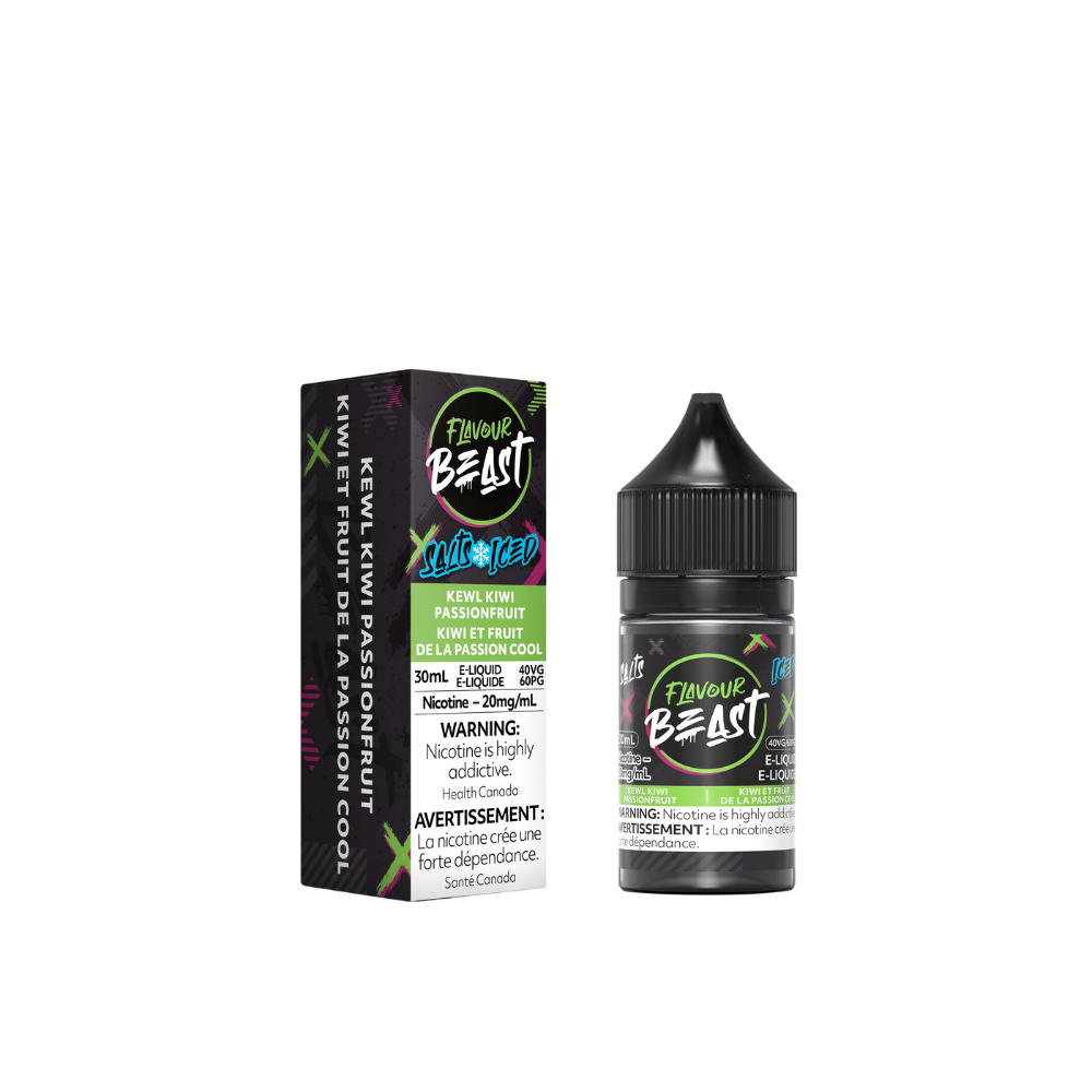 Flavour Beast 20mg Salts Iced - Kewl Kiwi Passionfruit