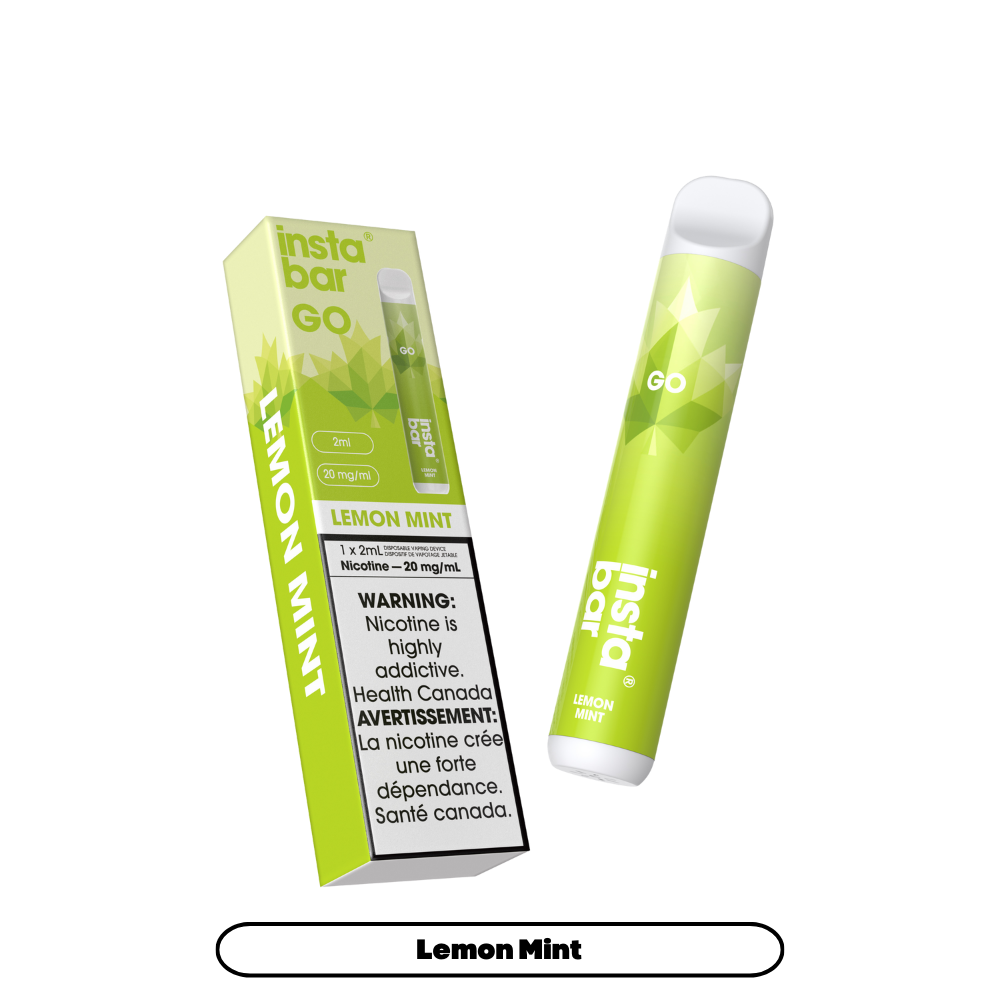 Insta Bar Go 1200 Puffs - Lemon Mint Disposable Vape 20Mg