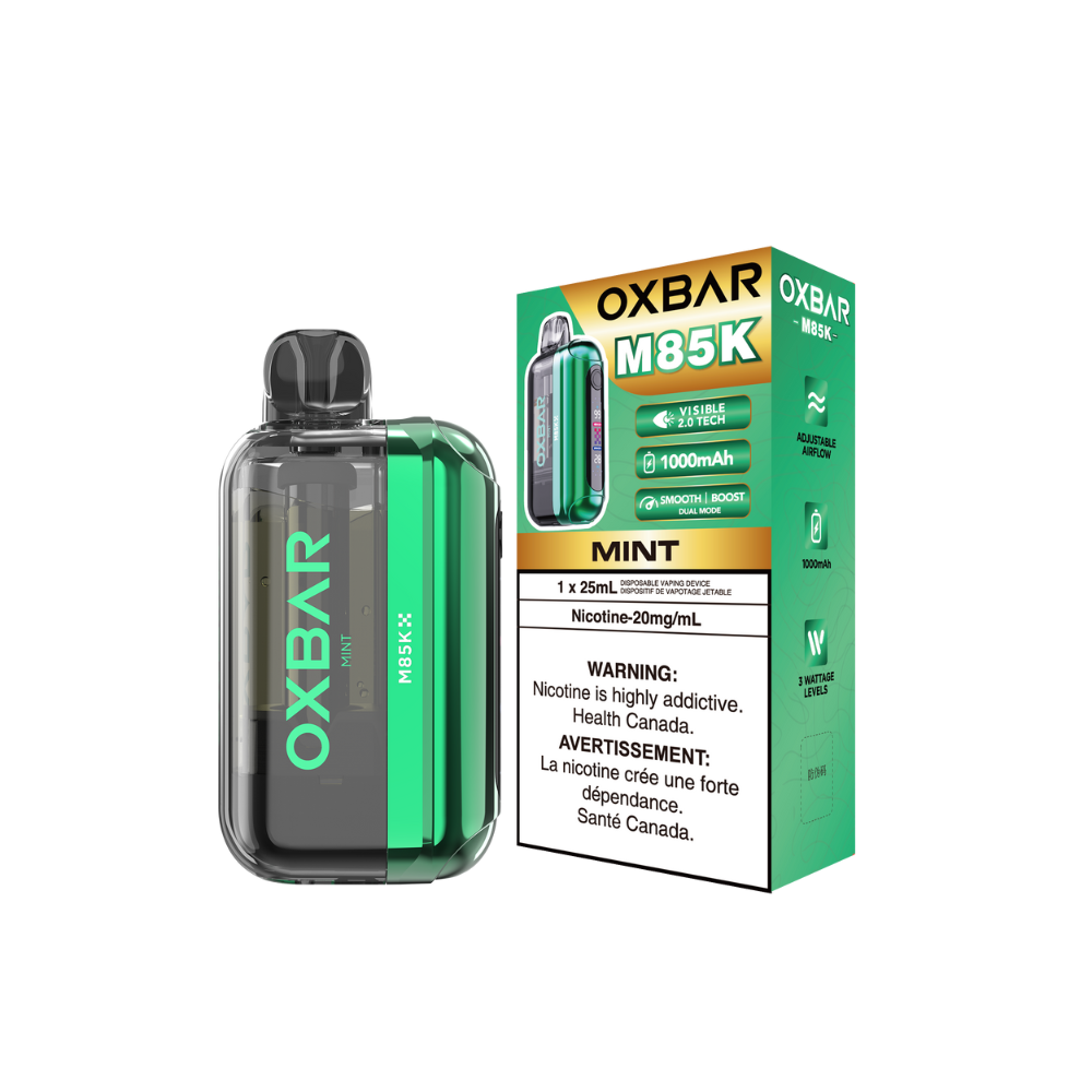 Oxbar M85K 85K Puffs - Mint Rechargeable Disposable Vape 20Mg