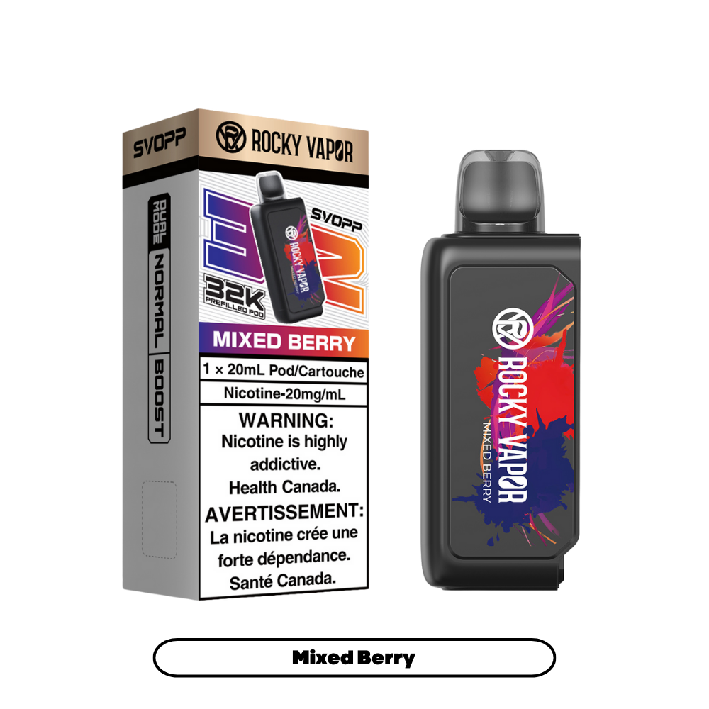 Svopp Rocky Vapor 32K Puffs (Prefilled Pods) - Mixed Berry