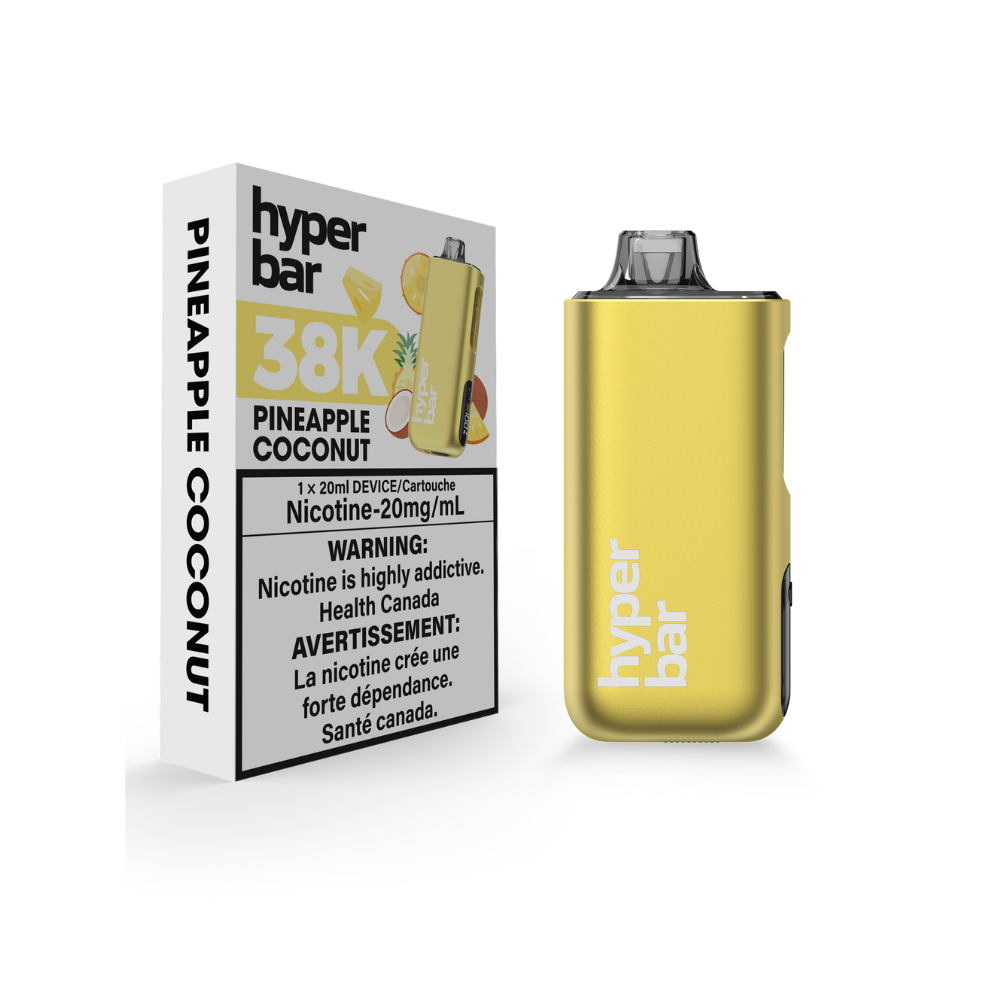 Hyper Bar 38K Puffs Pineapple Coconut Rechargeable Disposable 20Mg