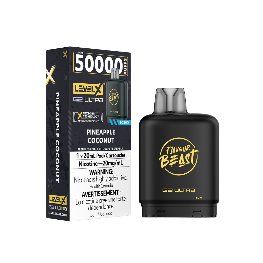 Flavour Beast Level X G2 Ultra 50K (Prefilled Pods) - Pineapple Coconut Iced