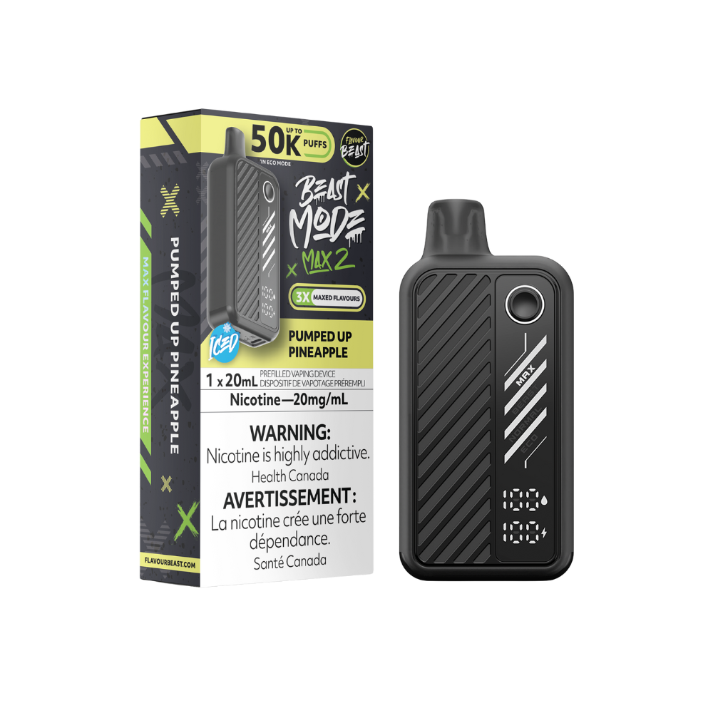Flavour Beast Mode Max 2 50K bouffées Cerise Classique Glacé Vape jetable rechargeable 20Mg