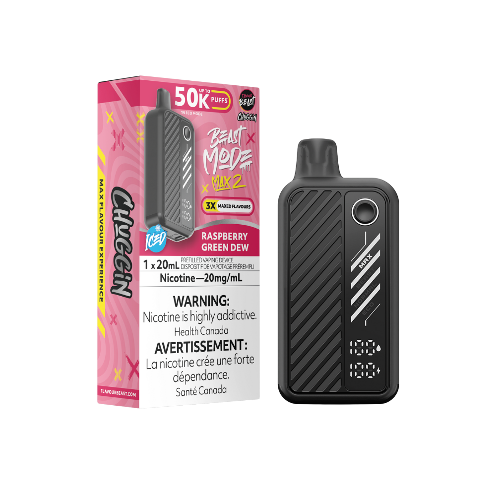 Flavour Beast Mode Max 2 50K bouffées Cerise Classique Glacé Vape jetable rechargeable 20Mg