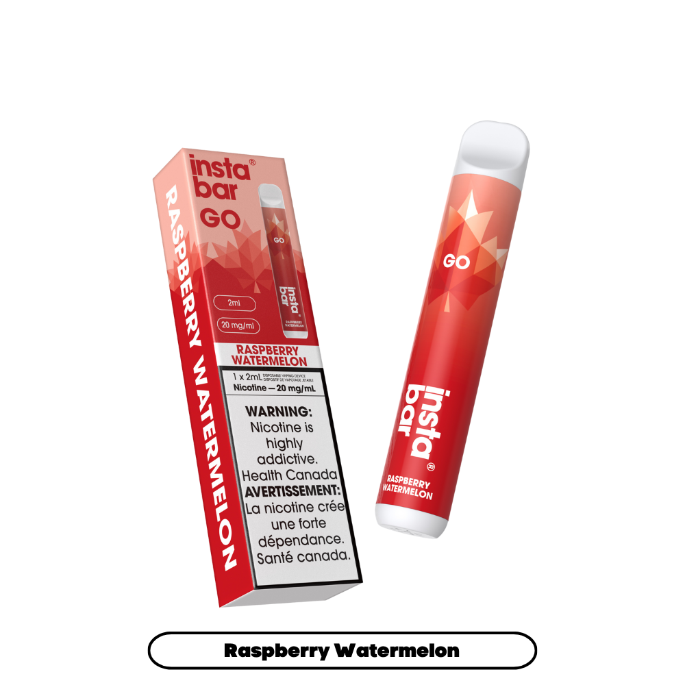 Insta Bar Go 1200 Puffs - Raspberry Watermelon Disposable Vape 20Mg