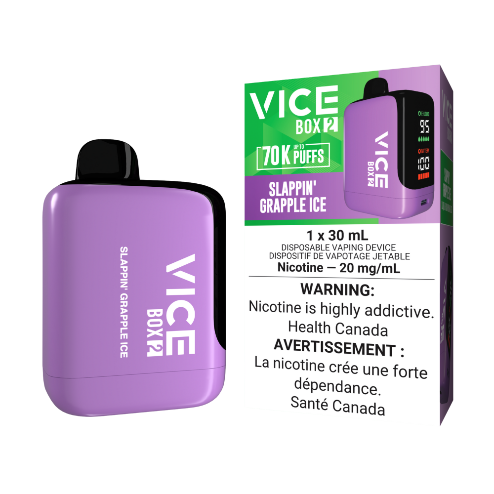 Vice Box 2 70k Puffs Slappin Grapple Ice Rechargeable Disposable Vape 20Mg