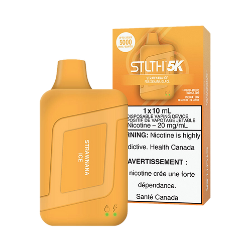 STLTH 5K Puffs Strawnana Ice Vape jetable rechargeable 20 mg