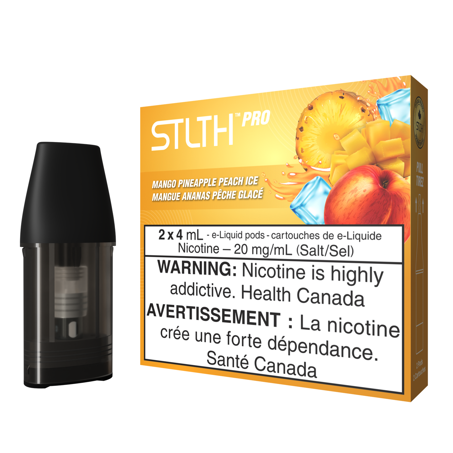 STLTH Pro Pods Mangue Ananas Pêche Glace