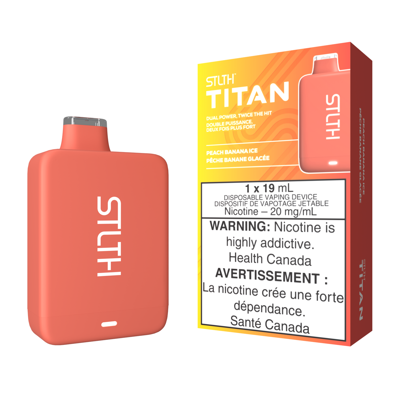STLTH Titan 10K - Glace à la pêche et à la banane
