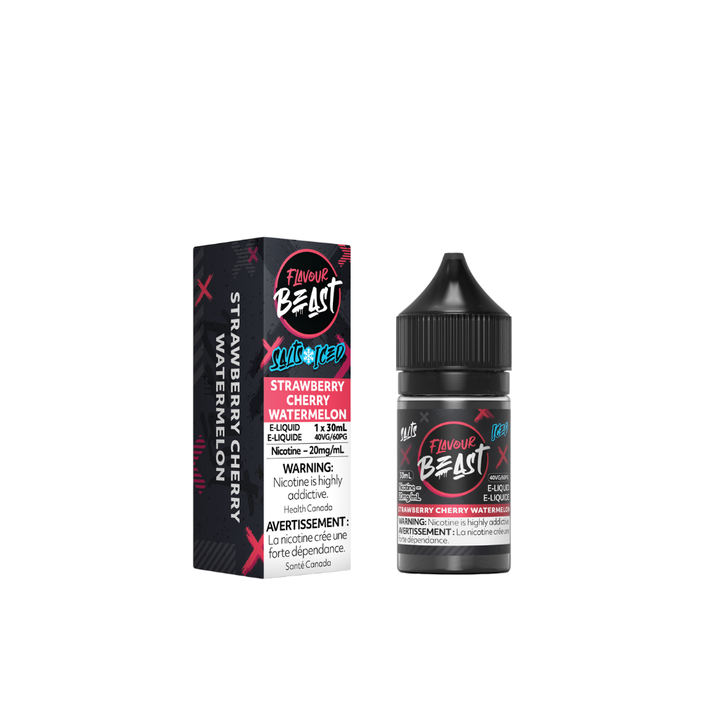 Flavour Beast 20mg Salts Iced - Strawberry Cherry Watermelon