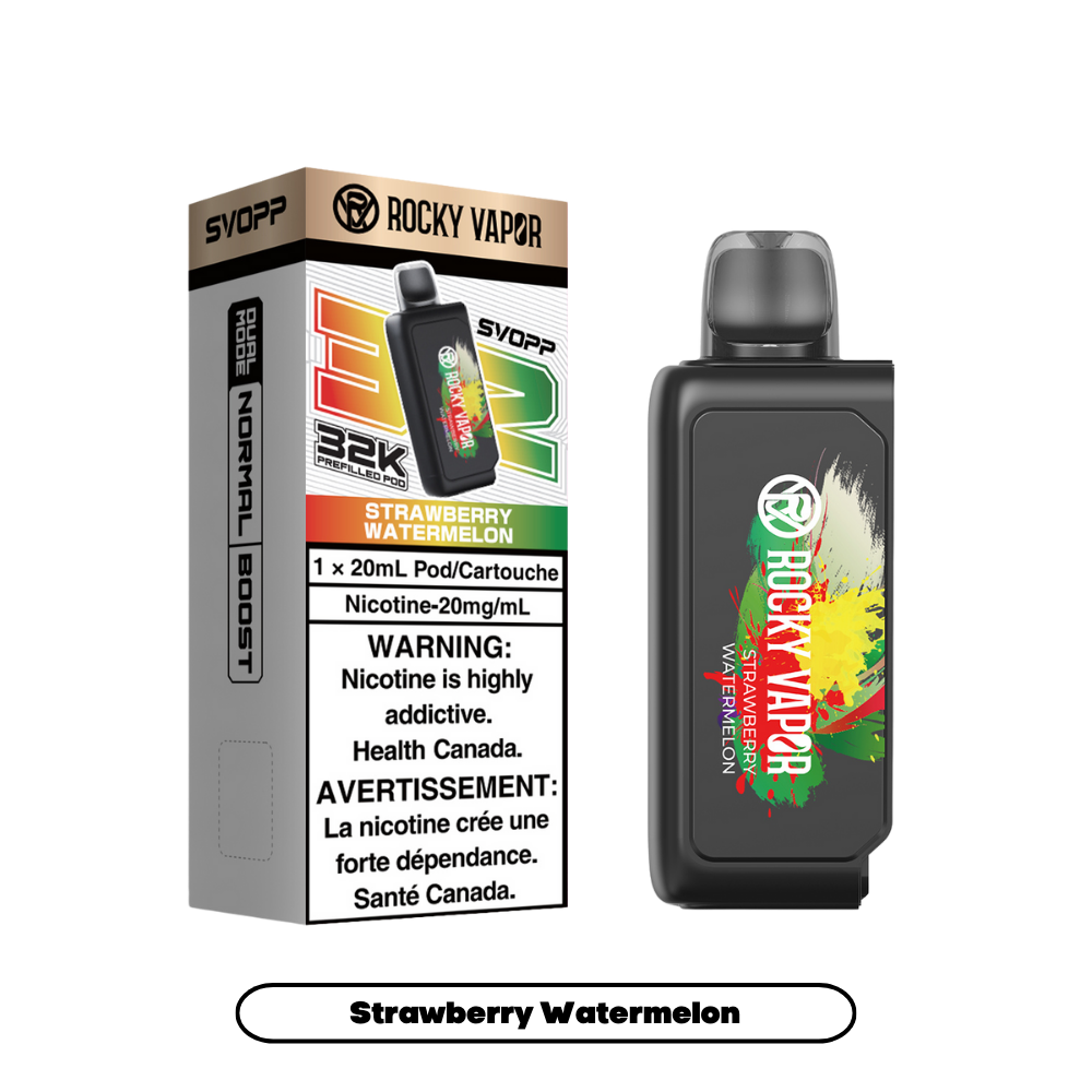 Svopp Rocky Vapor 32K Puffs (Prefilled Pods) - Strawberry Watermelon