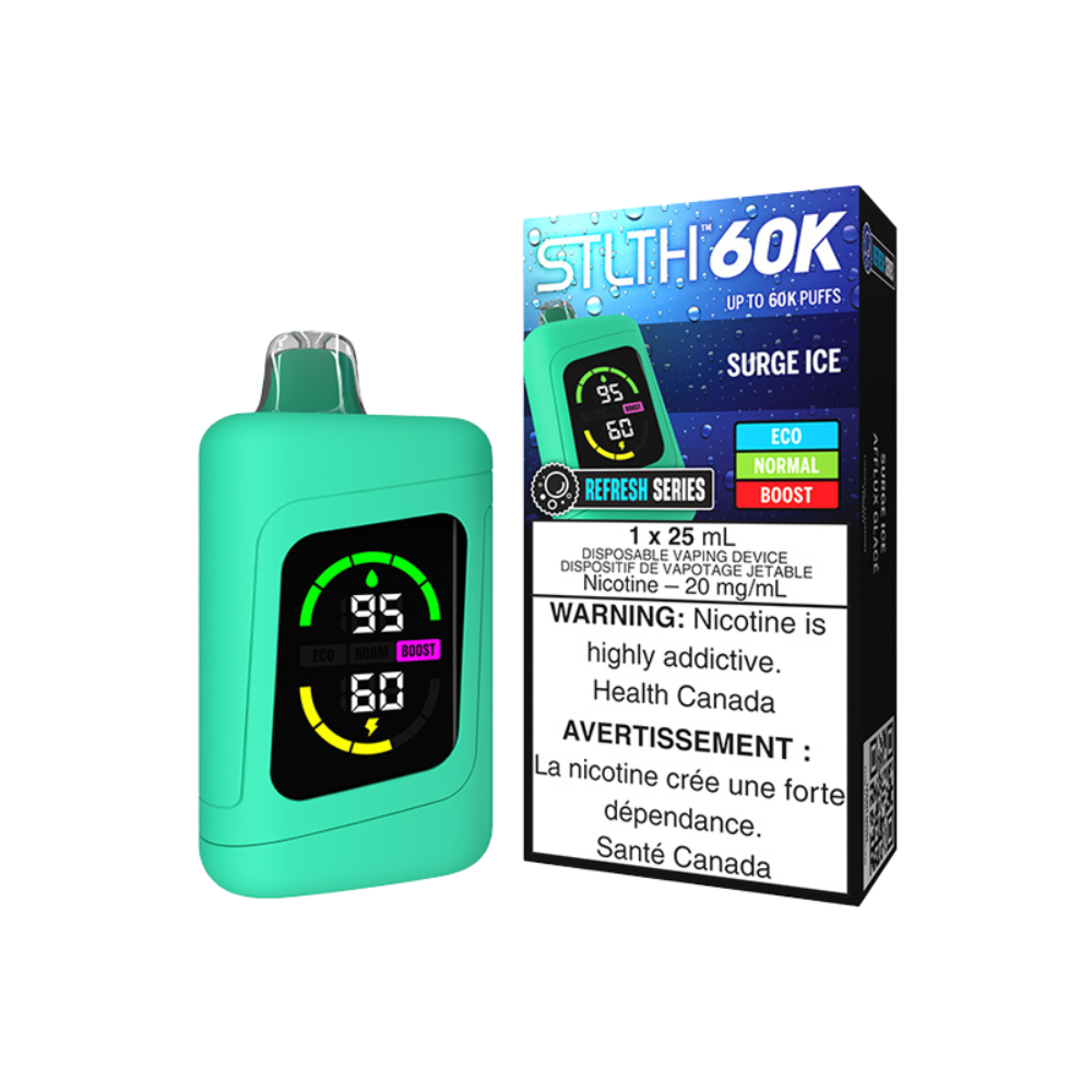 STLTH 60K Puffs - Surge Ice Rechargeable Disposable Vape 20Mg