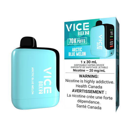 Vice Box 2  70k Puffs Arctic Blue Melon Rechargeable Disposable Vape 20Mg