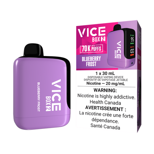 Vice Box 2  70k Puffs Blueberry Frost Rechargeable Disposable Vape 20Mg
