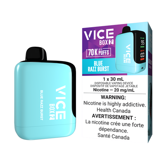 Vice Box 2  70k Puffs Blue Razz Burst Rechargeable Disposable Vape 20Mg