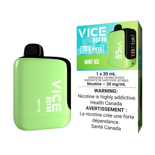 Vice Box 2  70k Puffs Mint Ice Rechargeable Disposable Vape 20Mg