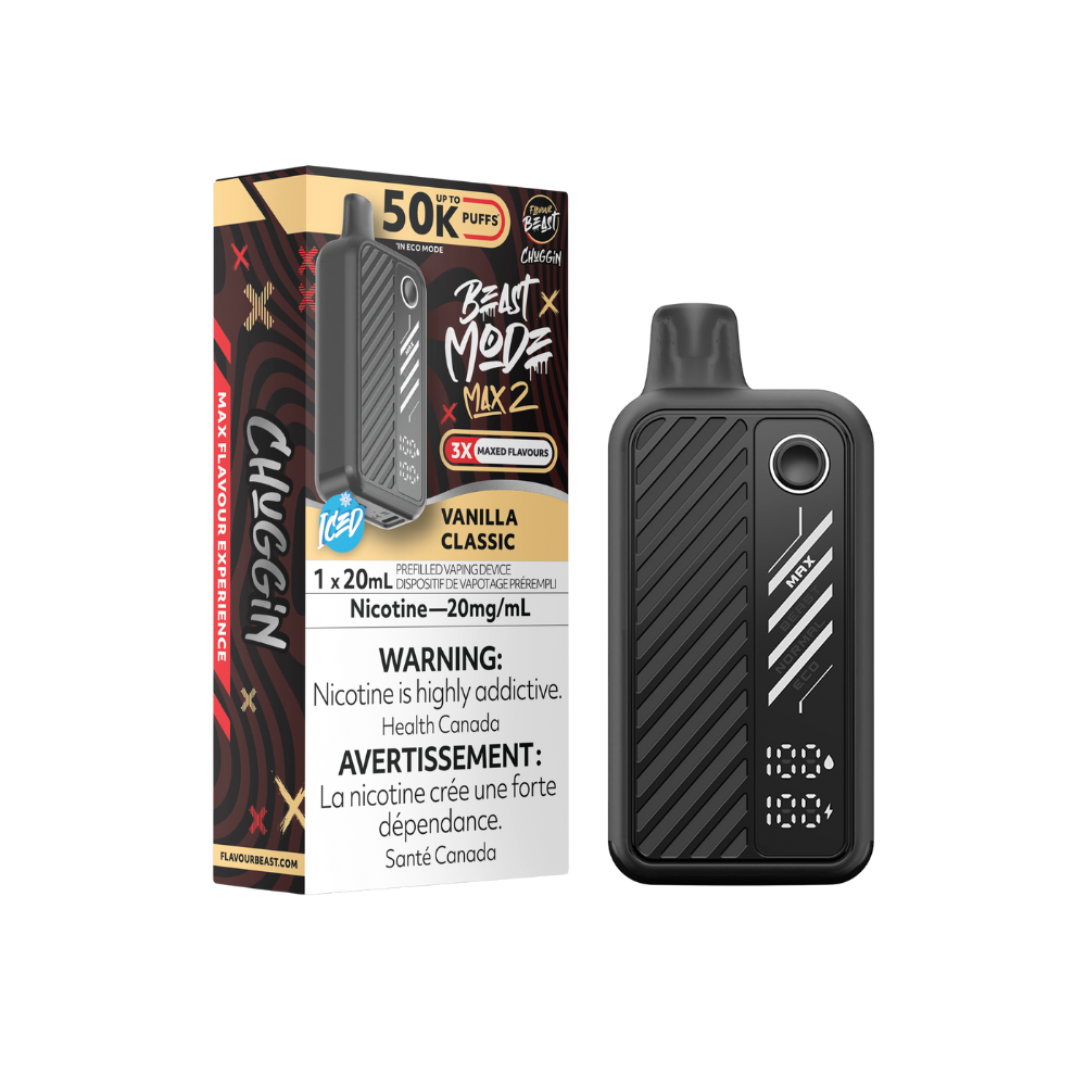 Flavour Beast Mode Max 2 50K bouffées Cerise Classique Glacé Vape jetable rechargeable 20Mg