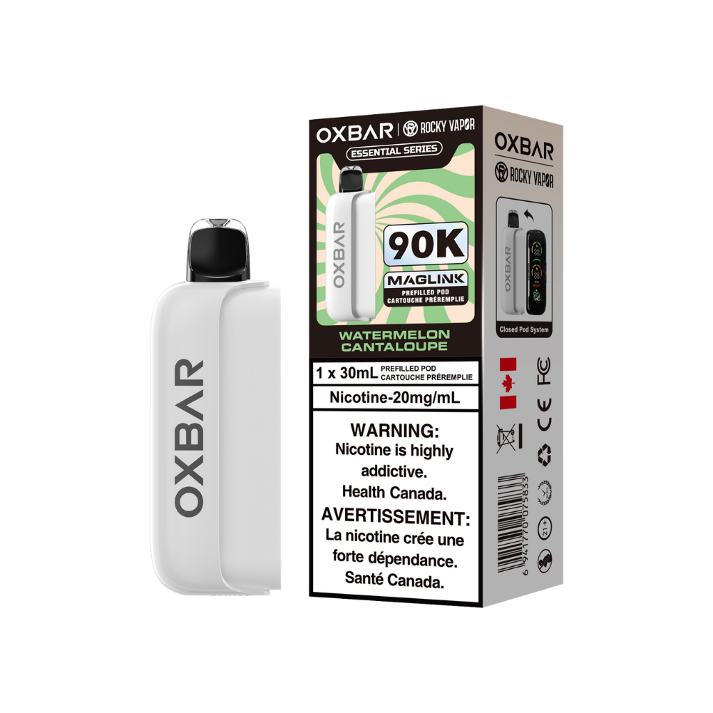 Oxbar Rocky Vapor Maglink Pod 90 000 bouffées - Pods jetables préremplis Pêche Glacée 20 mg