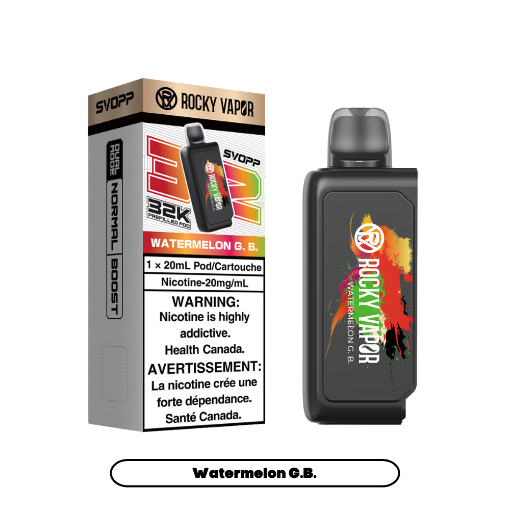Svopp Rocky Vapor 32K Puffs (Prefilled Pods) - Watermelon G.B.