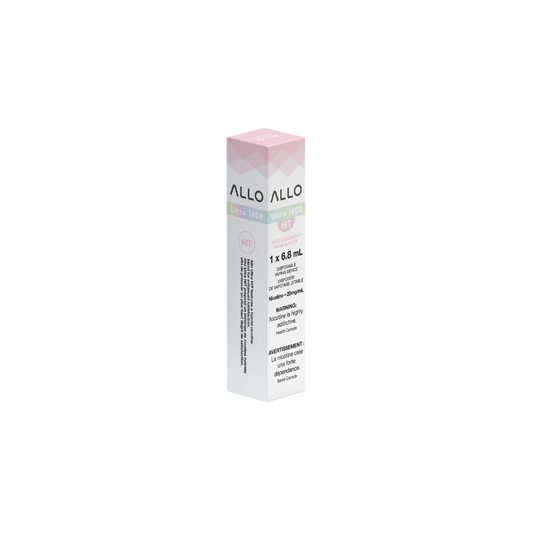 Allo Ultra 1600 Bouffées Fraise Blanche Vape Jetable Rechargeable 20Mg