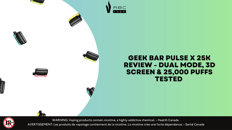 Geek Bar Pulse X 25K Review - Dual Mode, 3D Screen & 25,000 Puffs Tested