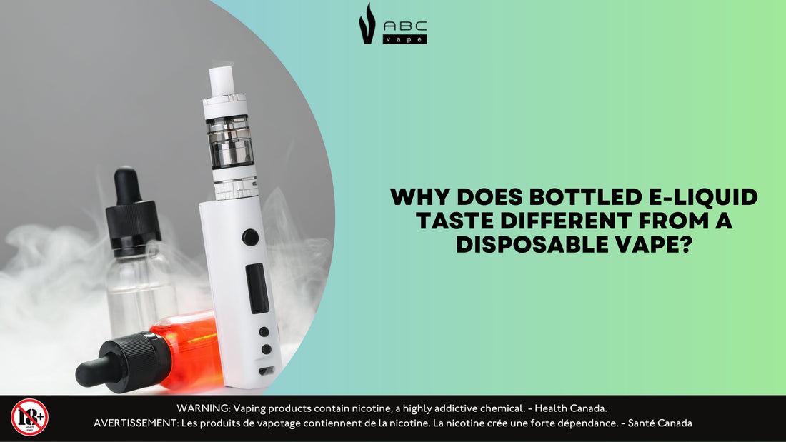 Why Does Bottled E-Liquid Taste Different From a Disposable Vape?
