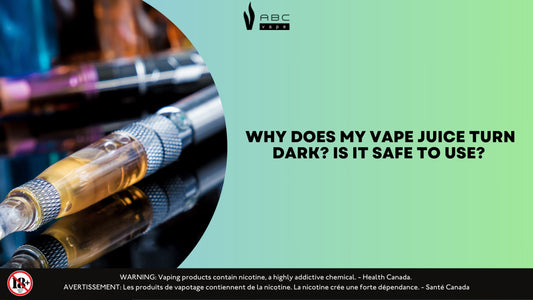 why does vape juice turn dark