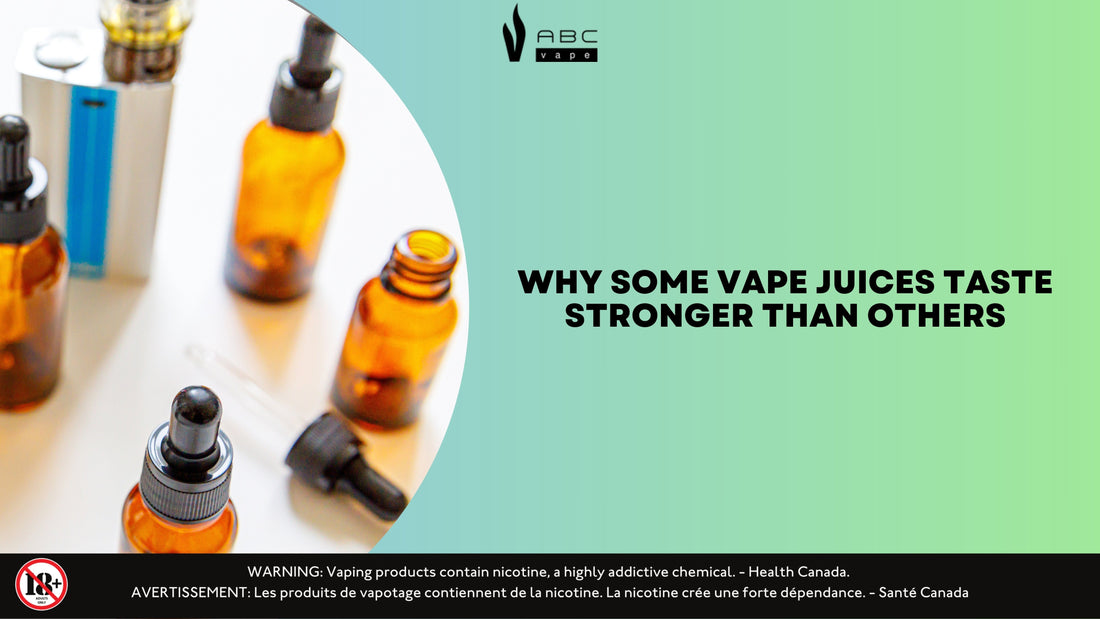 Why Do Some Vape Juices Taste Stronger? (Flavor Guide) ABC Vape Why Do Some Vape Juices Taste Stronger? (Flavor Guide) ABC Vape