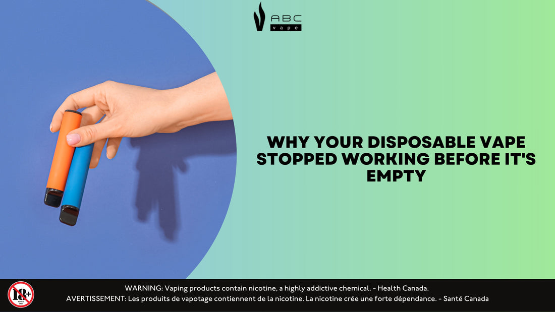 Why Your Disposable Vape Stopped Working Before It's Empty