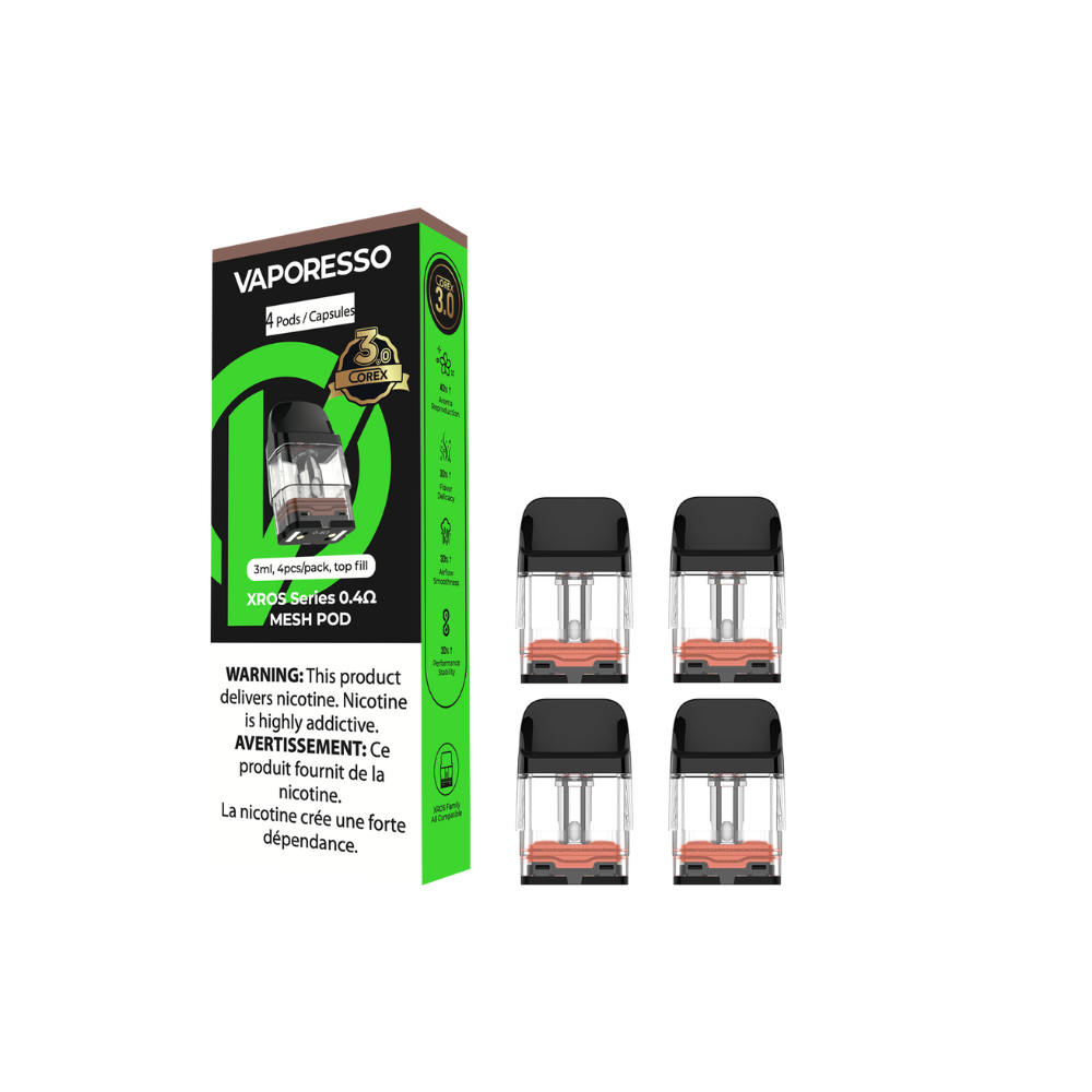 Cartouches de remplacement VAPORESSO XROS COREX 3.0 3ML