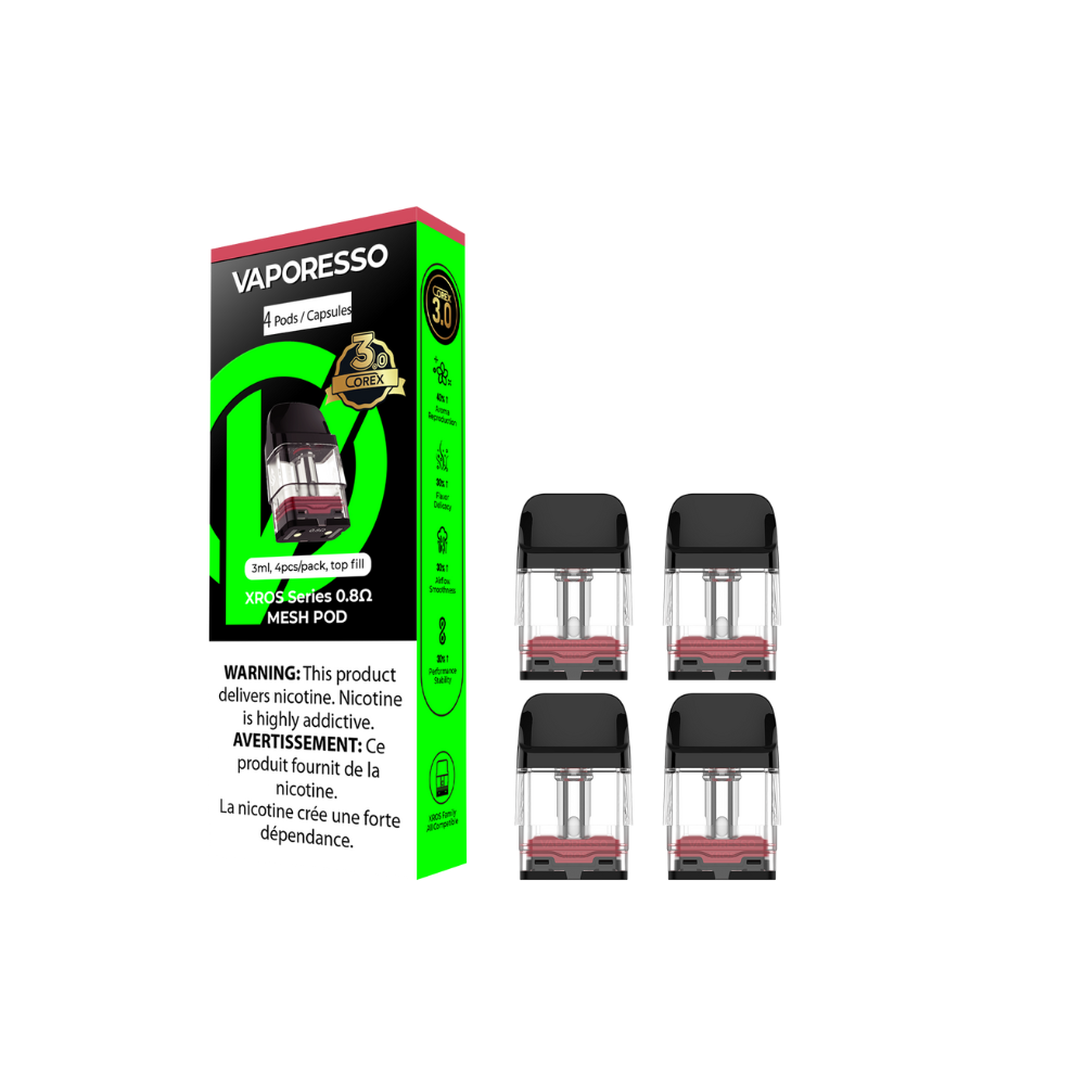 Cartouches de remplacement VAPORESSO XROS COREX 3.0 3ML