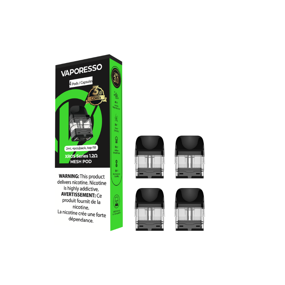 Cartouches de remplacement VAPORESSO XROS COREX 3.0 2ML