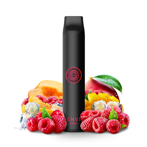 Envi APEX 2500 Puffs Framboise Mangue Pêche Iced Vape jetable 20Mg