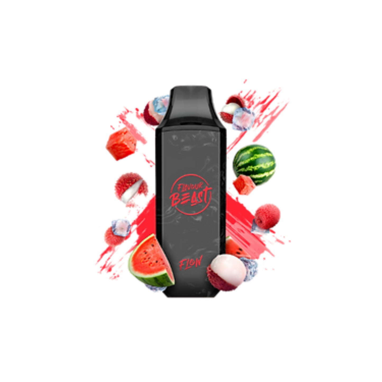 Flavour Beast Flow Iced 4000 Puffs Litchi Pastèque Vape Jetable Rechargeable 20Mg